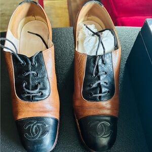 CHANEL Women’s Leather Oxfords